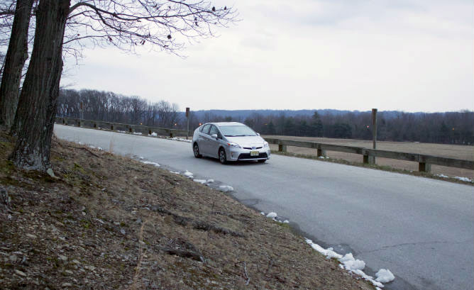2013 Toyota Prius Cornering