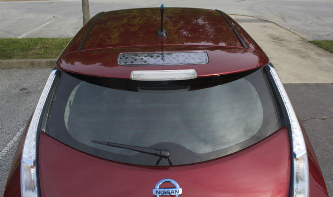 A solar panel added this year to the SL makes use of space while delivering a small amount of current to power accessories. 